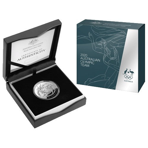 2020 $5 Australian Olympic Team 1oz Silver Domed Proof Coin