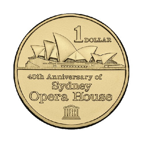 2013 $1 40th Anniversary of Sydney Opera House Uncirculated Coin