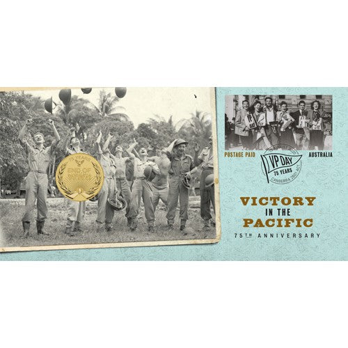 2020 $1 Victory in the Pacific 75th Anniversary Coin & Stamp Cover PNC