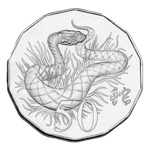 2013 50c Year of the Snake Tetra Map Coin