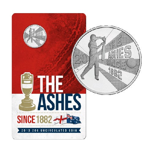 2013 20c Ashes Uncirculated Coin in Card