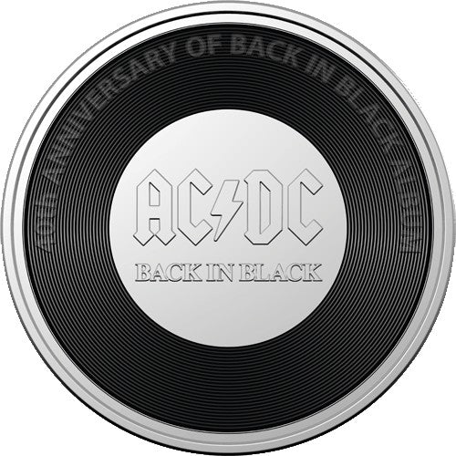 2020 20c AC/DC Back in Black Uncirculated Coin in RAM Card