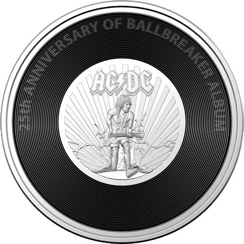 2020 20c AC/DC Ballbreaker Uncirculated Coin in RAM Card