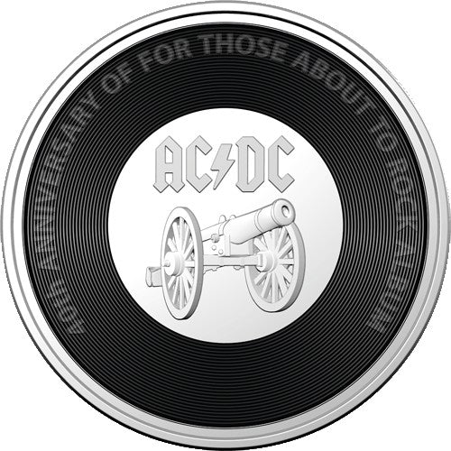 2021 20c AC/DC For Those About to Rock Uncirculated Coin in RAM Card