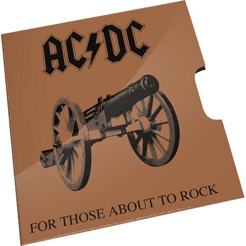 2021 20c AC/DC For Those About to Rock Uncirculated Coin in RAM Card