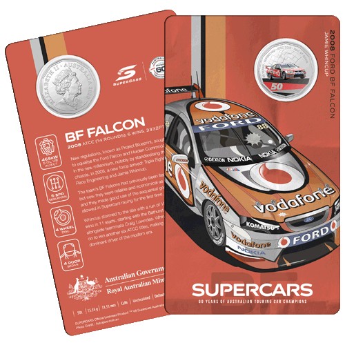 2020 50c 60 Years of the Australian Touring Car Champions 1960/2020 9 Coin Collection in Tin