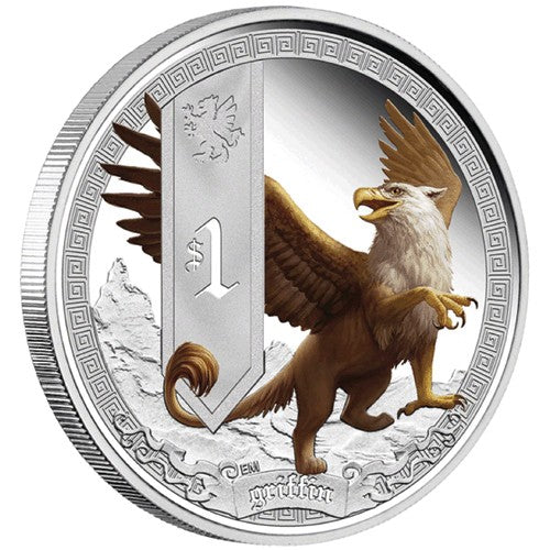 2013 $1 Mythical Creatures Series - Griffin1oz Silver Proof Coin