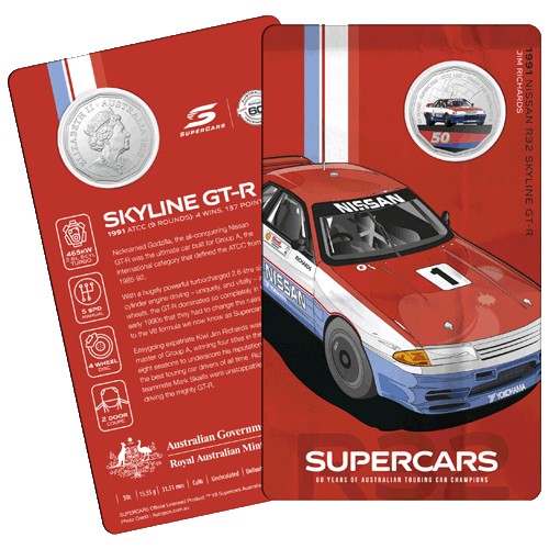 2020 50c 60 Years of the Australian Touring Car Champions 1960/2020 9 Coin Collection in Tin