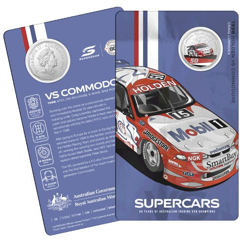 2020 50c 60 Years of the Australian Touring Car Champions 1960/2020 9 Coin Collection in Tin