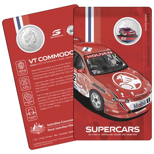 2020 50c 60 Years of the Australian Touring Car Champions 1960/2020 9 Coin Collection in Tin