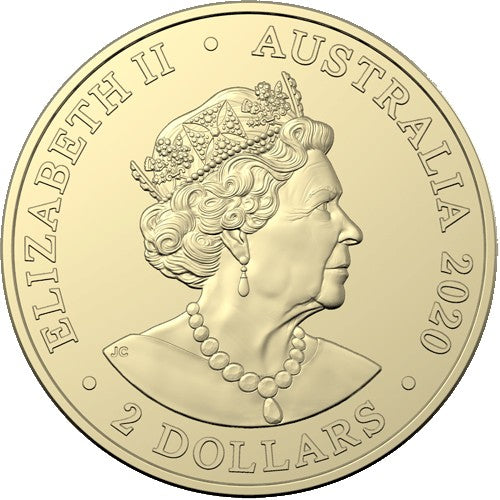 2020 $2 Australia's Firefighters  Al/Br Coloured Coin in RAM Card