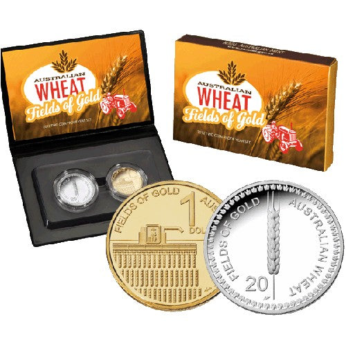 2012 Australian Wheat Two Coin Proof Set