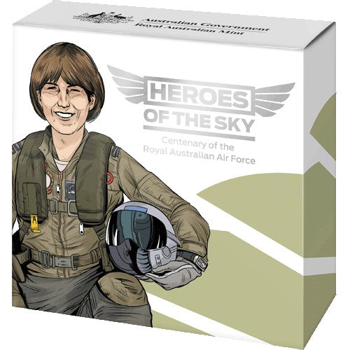 2021 $1 Heroes of the Sky - Wing Commander Robyn Williams C MIntmark Silver Proof Coin