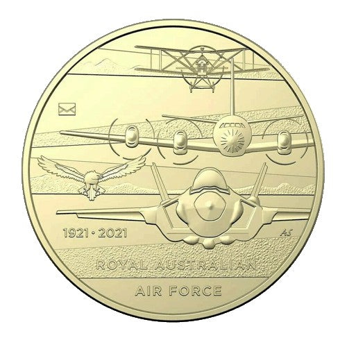 2021 $1 RAAF Centenary of the Royal Australian Air Force W/Envelope Privy Mark Coin & Stamp Cover PNC