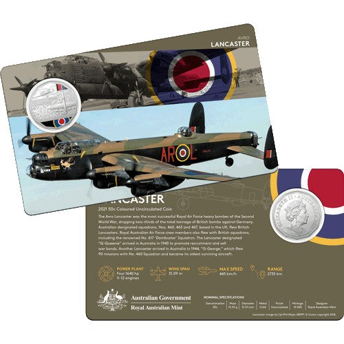 2021 50c Centenary of the Royal Australian Air Force RAAF 11 Coin Collection