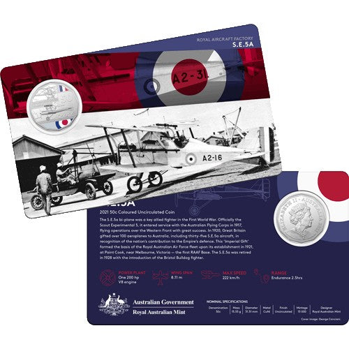 2021 50c Centenary of the Royal Australian Air Force RAAF 11 Coin Collection