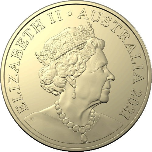 2021 $1 Centenary of Rotary Australia Al/Br Coloured Uncirculated Coin