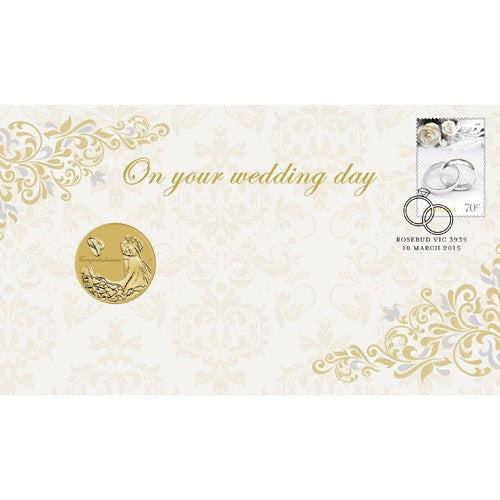 2015 $1 Wedding Coin & Stamp Cover PNC