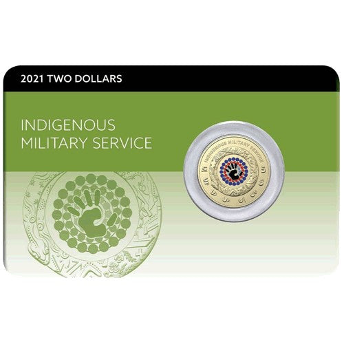 2021 $2 Indigenous Service  Al/Br  Coloured Coin Pack