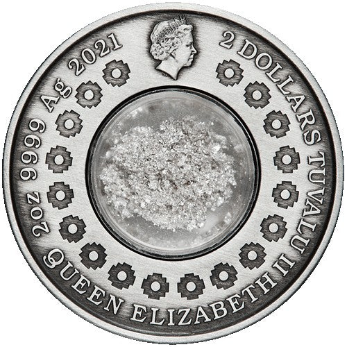 2021 $2 Tears of the Moon 2oz Silver Antiqued Coin