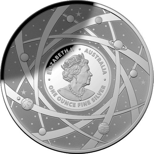 2021 $5 The Earth and Beyond - The Milky Way Coloured Fine Silver Proof Domed Coin