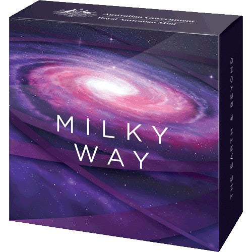 2021 $5 The Earth and Beyond - The Milky Way Coloured Fine Silver Proof Domed Coin