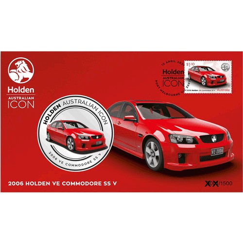 2021 Holden Australian Icon 2006 Holden VE Commodore SS V Medallion & Stamp Cover PNC