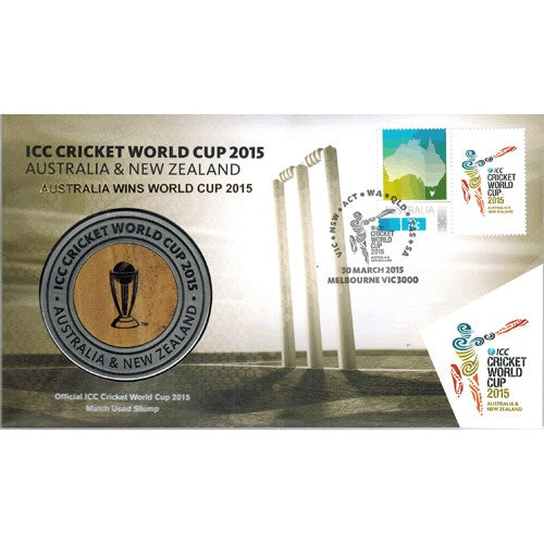 2015 ICC Cricket World Cup Limited Edition Medallion Cover PNC