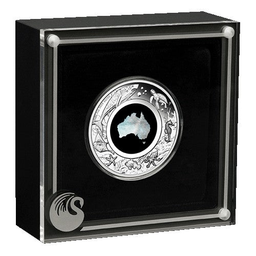 2021 $1 Great Southern Land 1oz Silver Proof Mother of Pearl Coin