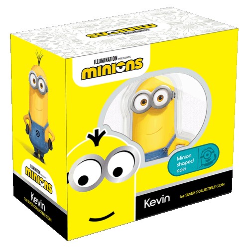 2021 $2 Minion Shape Kevin - 1oz Silver Coin