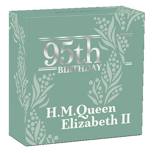 2021 $1 H.M. Queen Elizabeth II 95th Birthday 1oz Silver Proof Coin