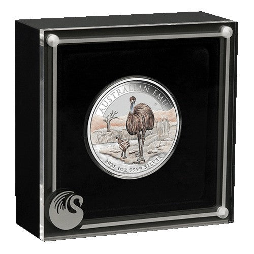 2021 $1 Melbourne ANDA Emu 1oz Silver Coin