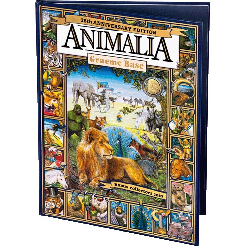 2021 20c 35th Anniversary of Animalia Cu/Ni Gold Plated Uncirculated Coin - Special Edition Book