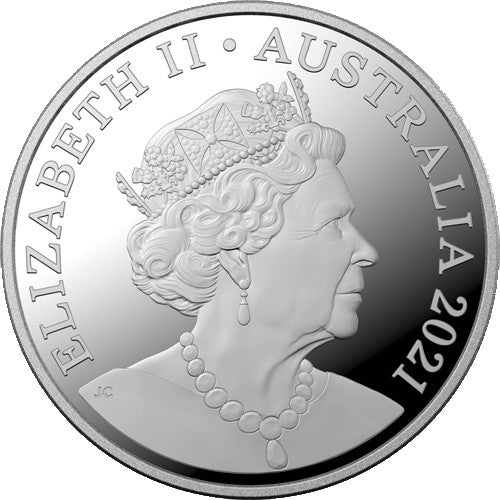 2021 $1 Mungo Footprint 1/2oz Fine Silver Proof Coin