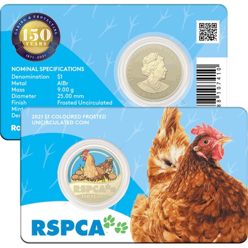 2021 $1 150th Anniversary of the RSPCA Australia 8 Coin Collection