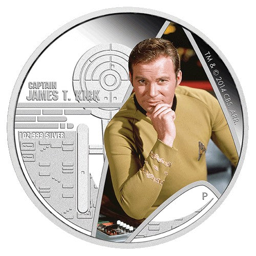 2015 $1 Star Trek - The Original Series Captain James T Kirk 1oz Silver Proof Coin