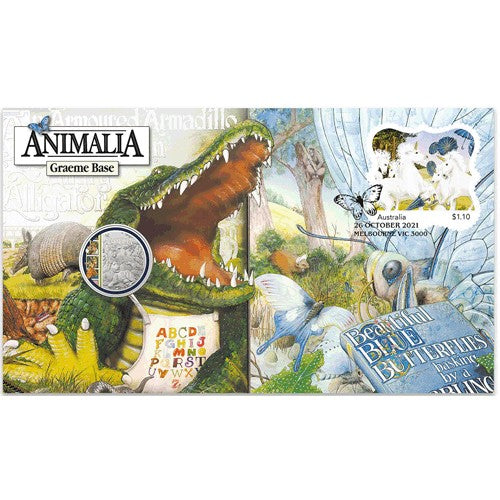 2021 20c 35th Anniversary of Animalia Limited Edition Coin & Stamp Cover PNC