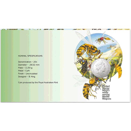 2021 20c 35th Anniversary of Animalia Limited Edition Coin & Stamp Cover PNC