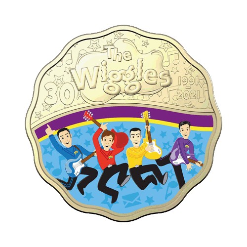 2021 30c 30 Years of the Wiggles  Original Coin & Stamp Cover PNC