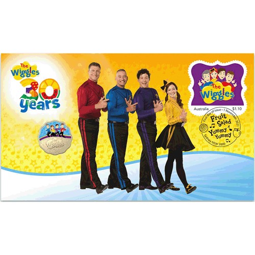 2021 30c 30 Years of the Wiggles New Coin & Stamp Cover PNC