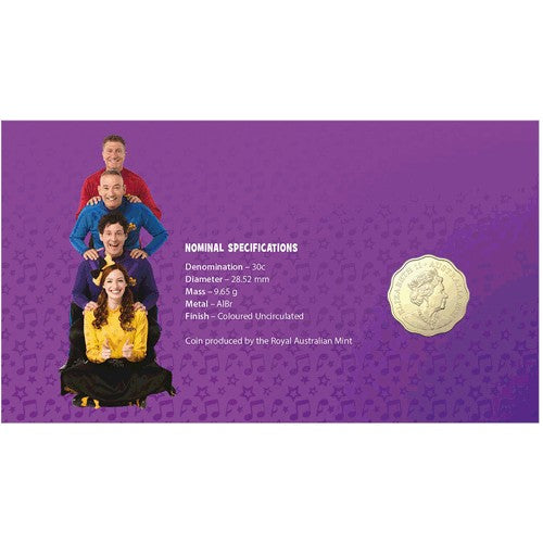 2021 30c 30 Years of the Wiggles New Coin & Stamp Cover PNC