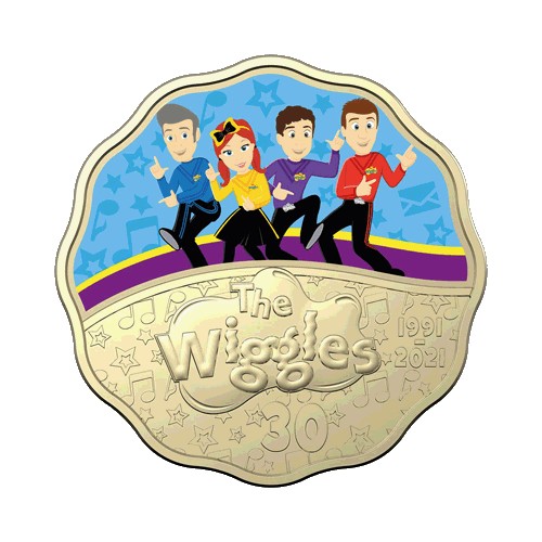 2021 30c 30 Years of the Wiggles New Coin & Stamp Cover PNC