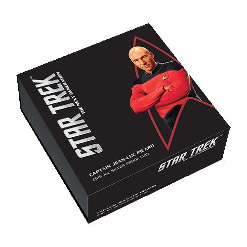 2015 $1 Star Trek - The Next Generation Captain Jean-Luc Picard 1oz Silver Proof Coin