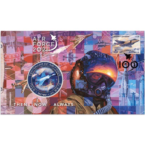 2021 Air Force Centenary Limited Edition Medallion & Stamp Cover PNC