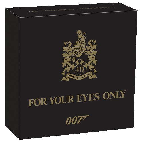 2021 $1 James Bond For Your Eyes Only 40th Anniversary 1oz Silver Proof Coloured Coin