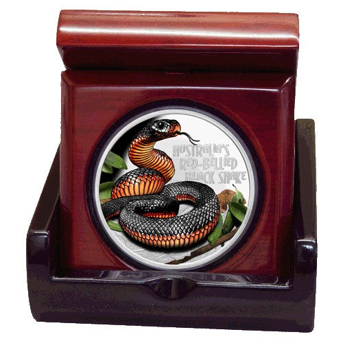 2022 $1 Deadly & Dangerous Series - Australia's Red Bellied Black Snake 1oz Silver Proof Coin