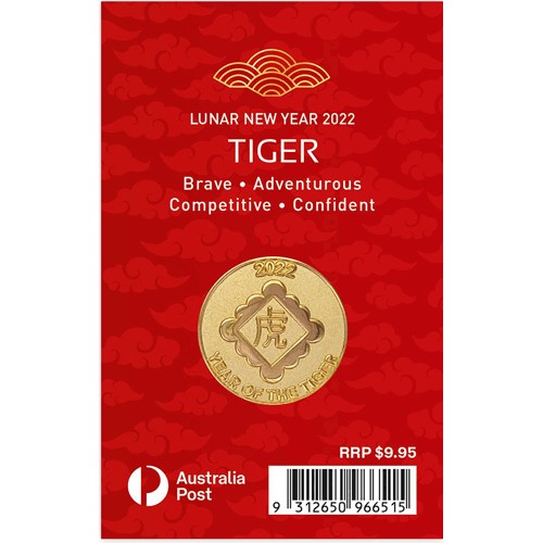 2022 Year of the Tiger Medallion in Card