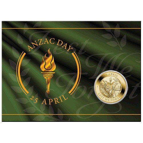 2022 $1 ANZAC Day Uncirculated Coin in Card