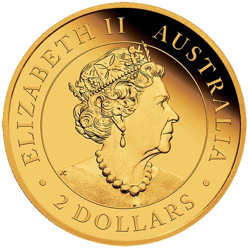 2022 $2 Mini Roo 0.5gm Gold Proof Coin in Card