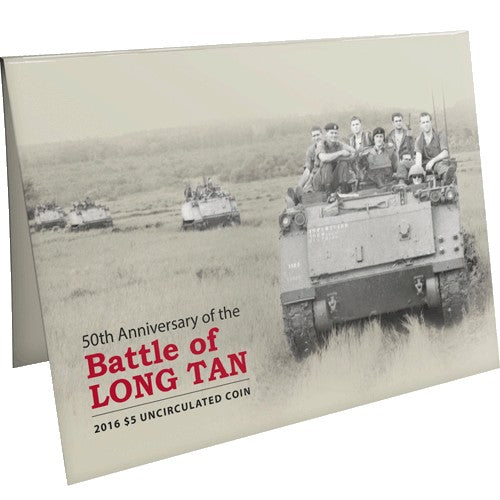 2016 $5 50th Anniversary of The Battle of Long Tan Uncirculated Coin